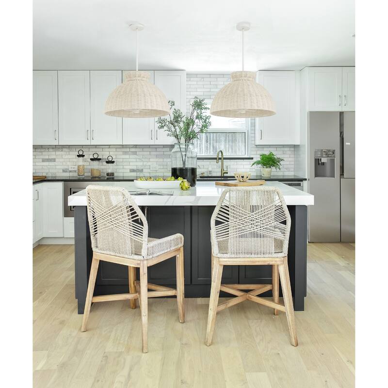 Reese 4 Light Matte White Pendant - 22"W x 13.5"H