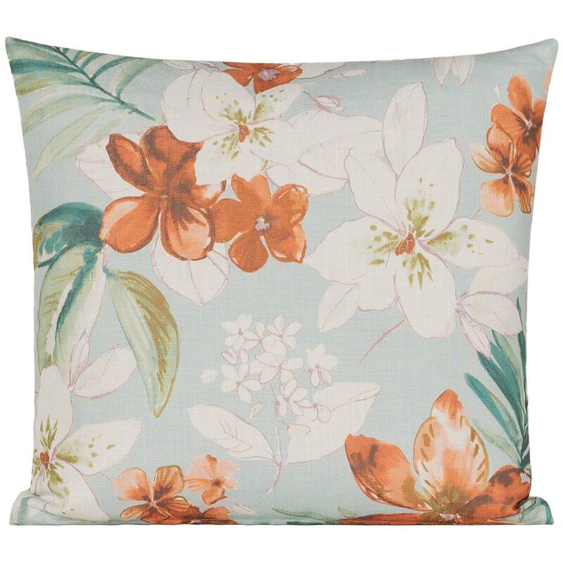 Camille Floral Print Throw Pillow