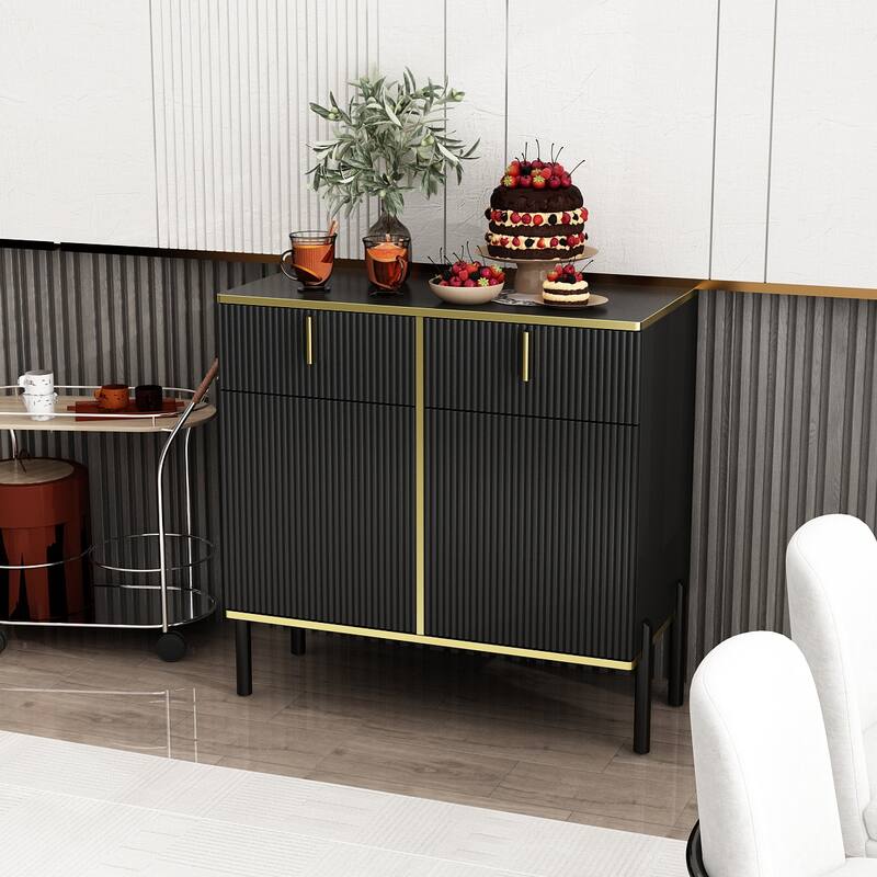 Timechee Kitchen Sideboard End Table Entry Accent Storage Cabinet
