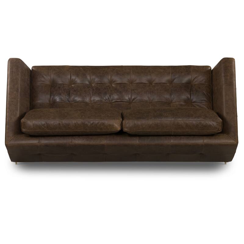 Poly & Bark Calle 90" Sofa - Full Grain Genuine Italian Leather