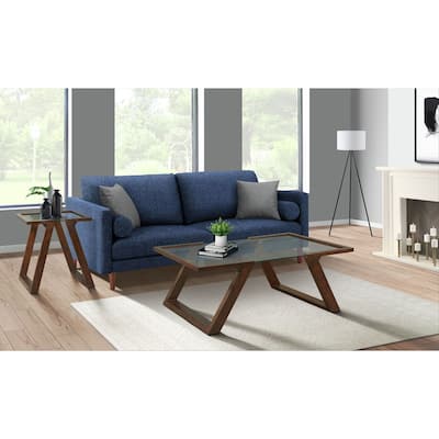Modern End Table - Dark Espresso Finish, Living Room Accent Table, Small Space Decor - 24