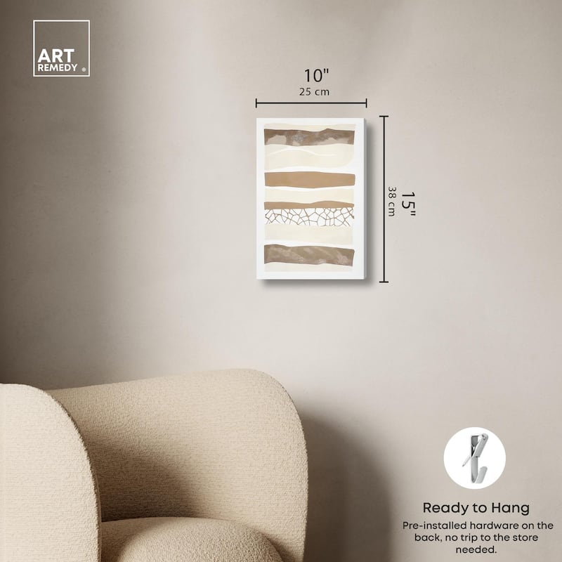 Relief Rifts II Canvas by Art Remedy, Gallery Wrapped