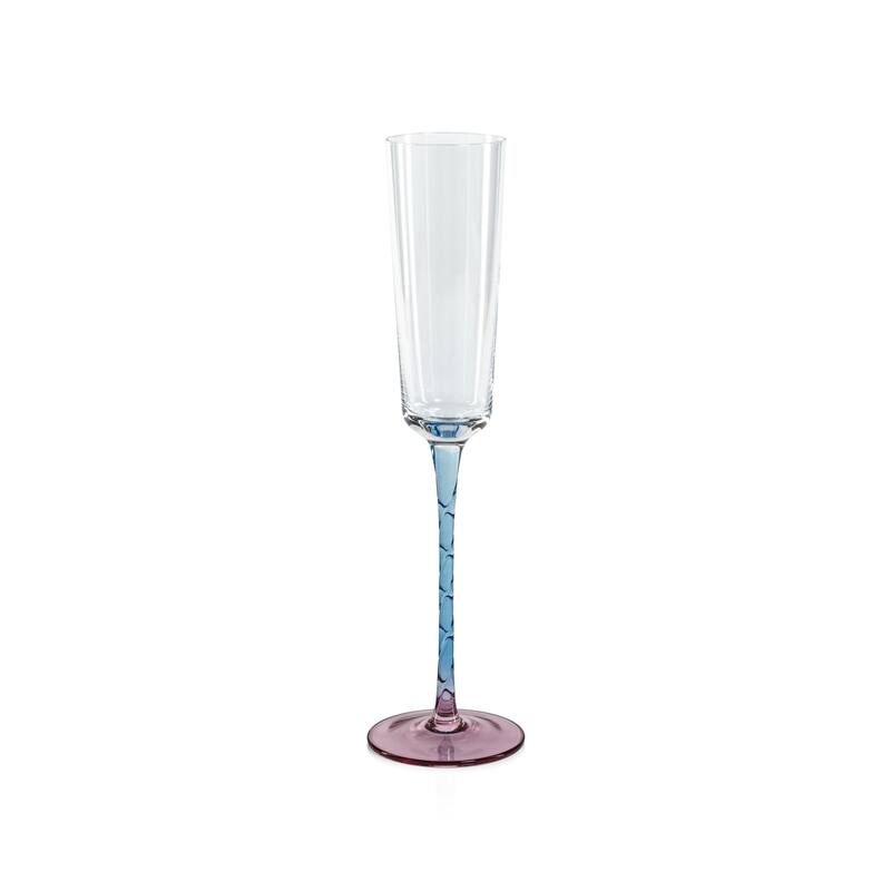 Sachi Champagne Flutes, Set of 6 - Pink