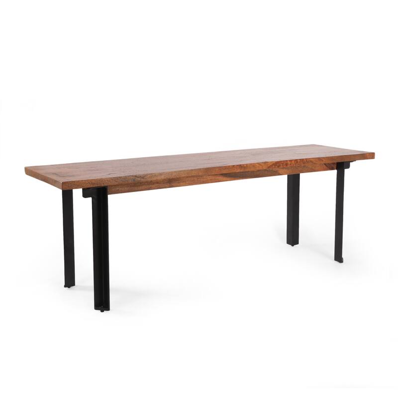 Outdoor Benches for Home, Kitchen, Living Room,Black + Country Brown