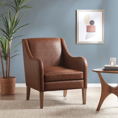 INK+IVY Ferguson Faux Leather Accent Chair