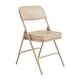 preview thumbnail 3 of 9, NPS 3200 Series Premium Vinyl Upholstered Folding Chair (Set of 2) Beige