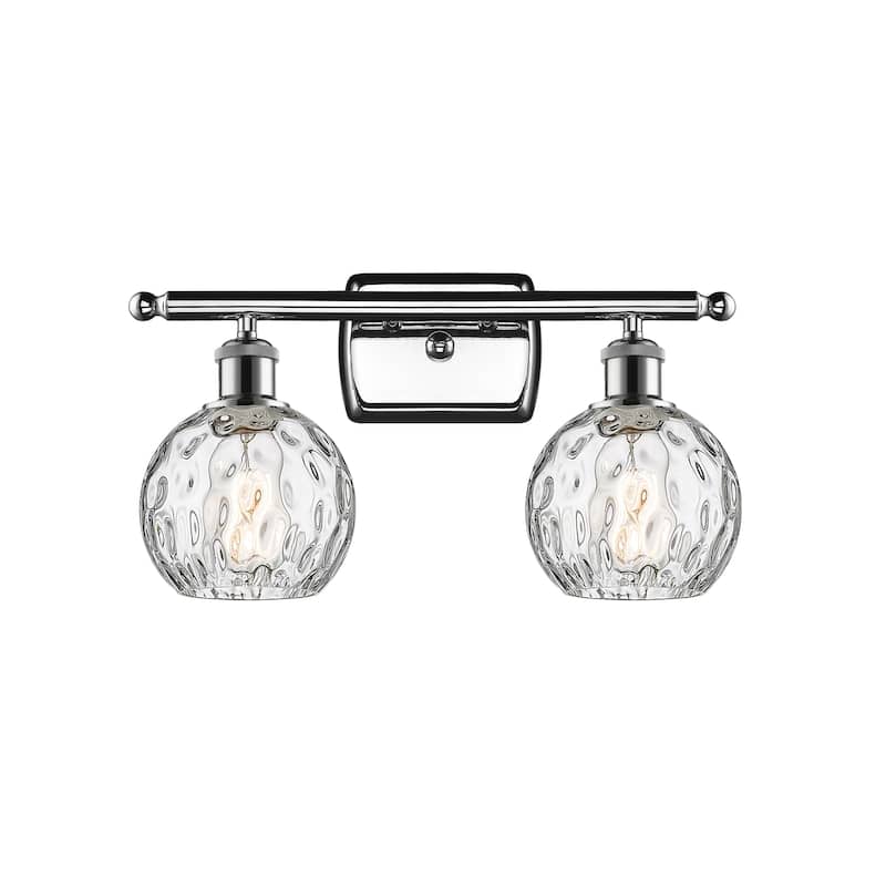Innovations Lighting 516-2W-11-16 Athens Vanity Athens 2 Light 16" - Polished Chrome / Clear Water Glass