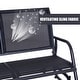 preview thumbnail 8 of 7, Outsunny 2-person Black Outdoor Double Rocker Glider Bench