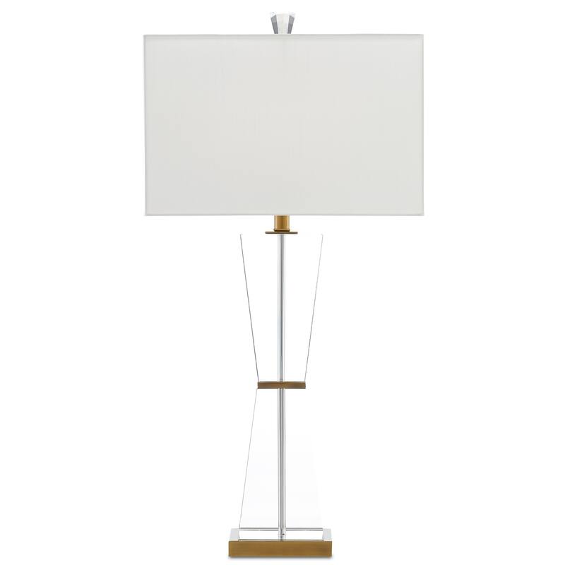 Currey & Company Laelia Clear Table Lamp - 34"h x 17"w x 10"d
