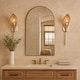 preview thumbnail 7 of 6, Varaluz Century Palm 1-Light Wall Sconce - Country White