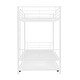 preview thumbnail 47 of 51, Industrial Design Twin Over Twin Bunk Bed,Versatile Metal Bunk Bed with Trundle,High Safety Guardrails,Easy-Glide Casters