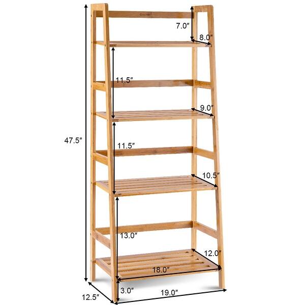 4 Shelf Multifunctional Plant Flower Display Stand Storage Rack