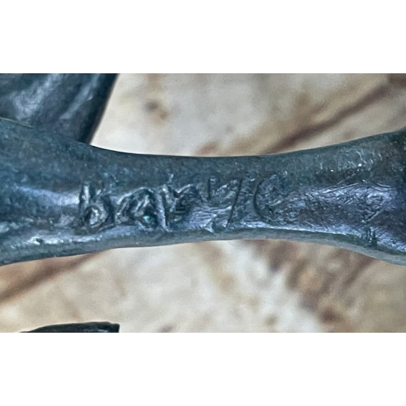 Hot Cast Bronze Chinese Tang Horse Green Blue Patina Sculpture Statue Figure