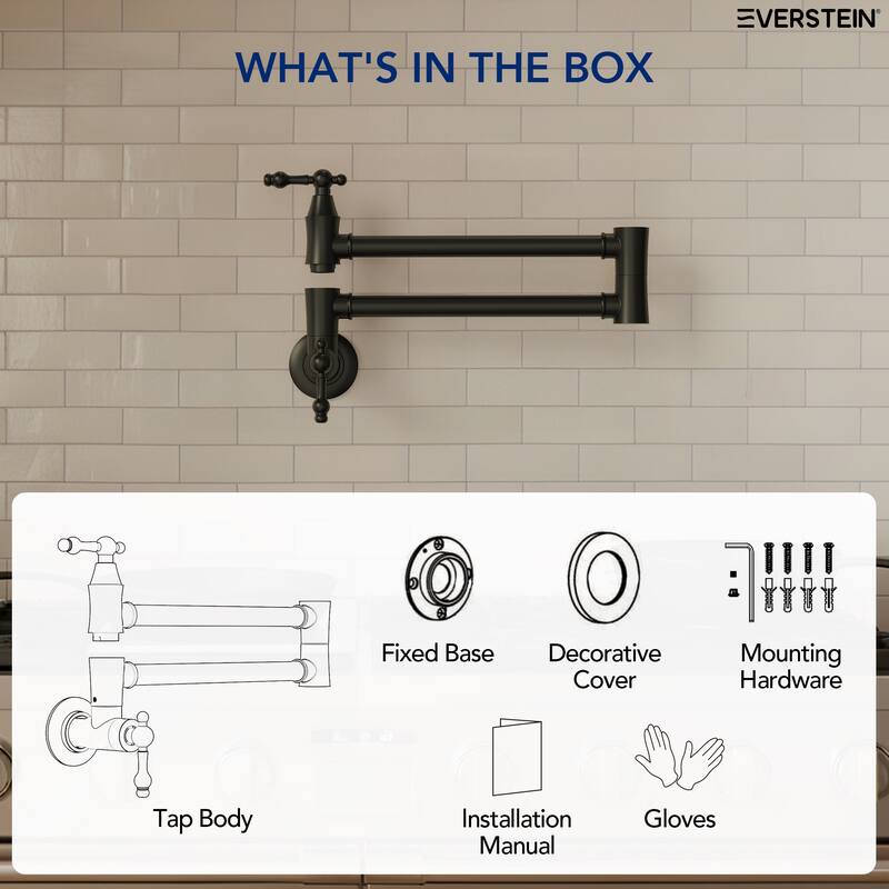 Wall Mounted Cold-Water Pot Filler