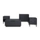 preview thumbnail 9 of 8, Merk Black Cabinet 2 Door