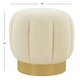 preview thumbnail 19 of 17, SAFAVIEH Couture Maxine Channel Tufted Otttoman.