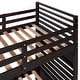 preview thumbnail 15 of 18, Minimalist Design Twin over Twin Wood Bunk Bed with Two Drawers