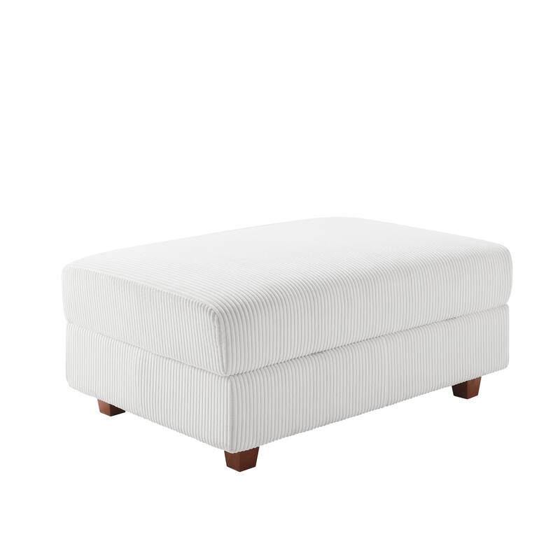 41" Wide Upholstered Ottoman With Storage