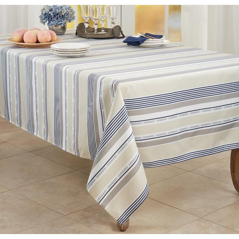 Striped Design Tablecloth - 65"x180"