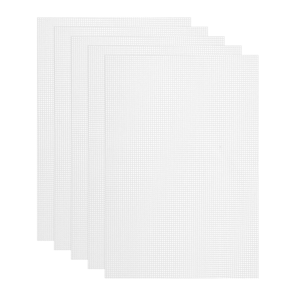5 Pcs 11.2 x 7.9" Silicone Dehydrator Sheets Fruit Dryer Mesh Mat, White