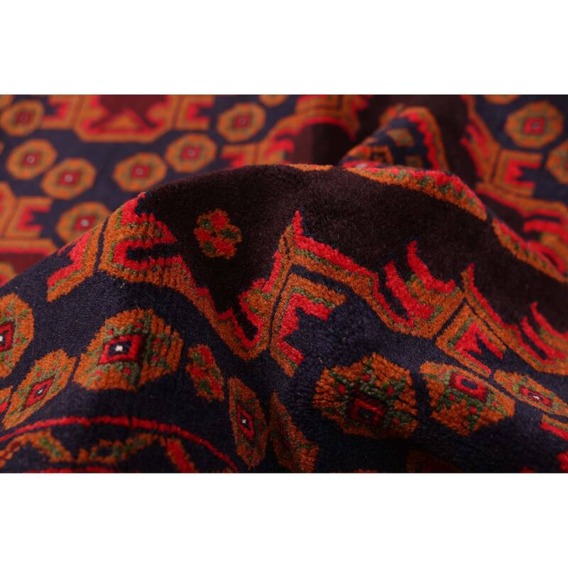 ECARPETGALLERY Hand-knotted Teimani Dark Brown Wool Rug - 4'0 x 6'8