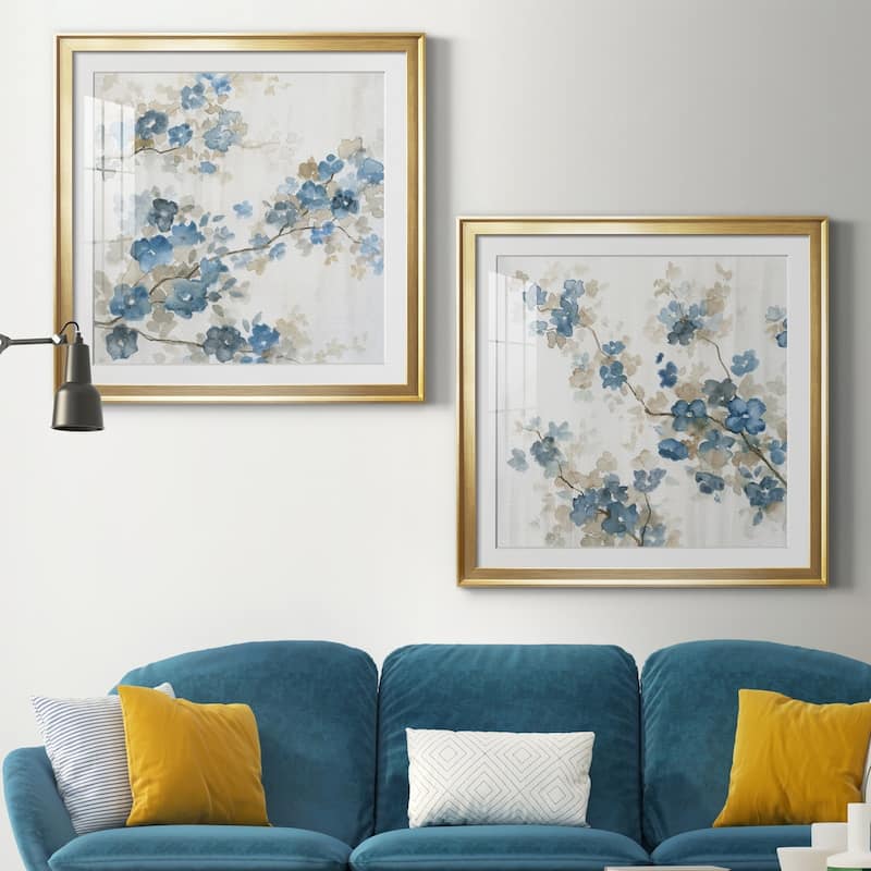 Dogwood in Blue I Premium Framed Print - Ready to Hang