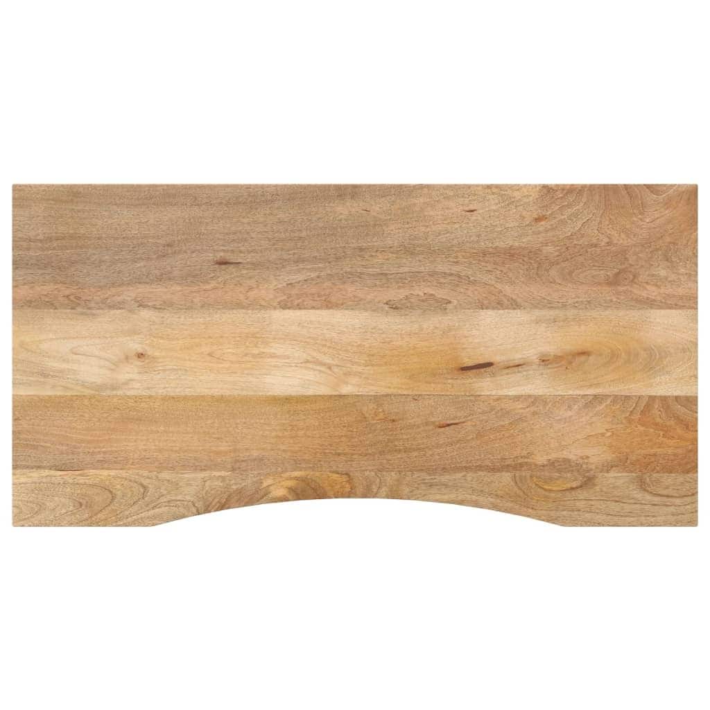 vidaXL Desk Top Natural Mango Wood - 23.6 x 55.1 x 1.0 in