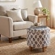 preview thumbnail 29 of 110, Carson Carrington Hare Button-tufted Round Storage Ottoman Blue Floral Pattern