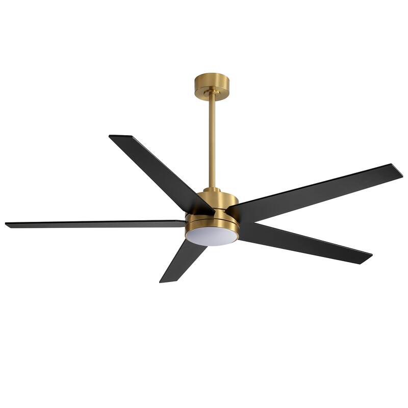 65 in. Integrated LED Indoor Ceiling Fans with Light and Remote Control Included