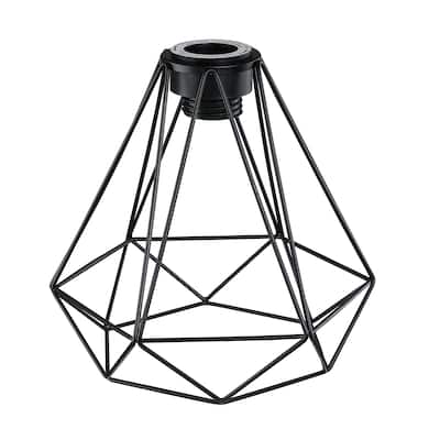 2.25 in. Lip Fitter Metal Wire Cage Pendant Lamp Shade