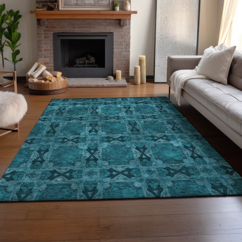 Premium Washable Super Soft Boho Medallions Mayfield Rug