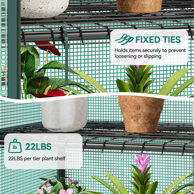 Moasis Growing Rack, Mini Greenhouse with Lights
