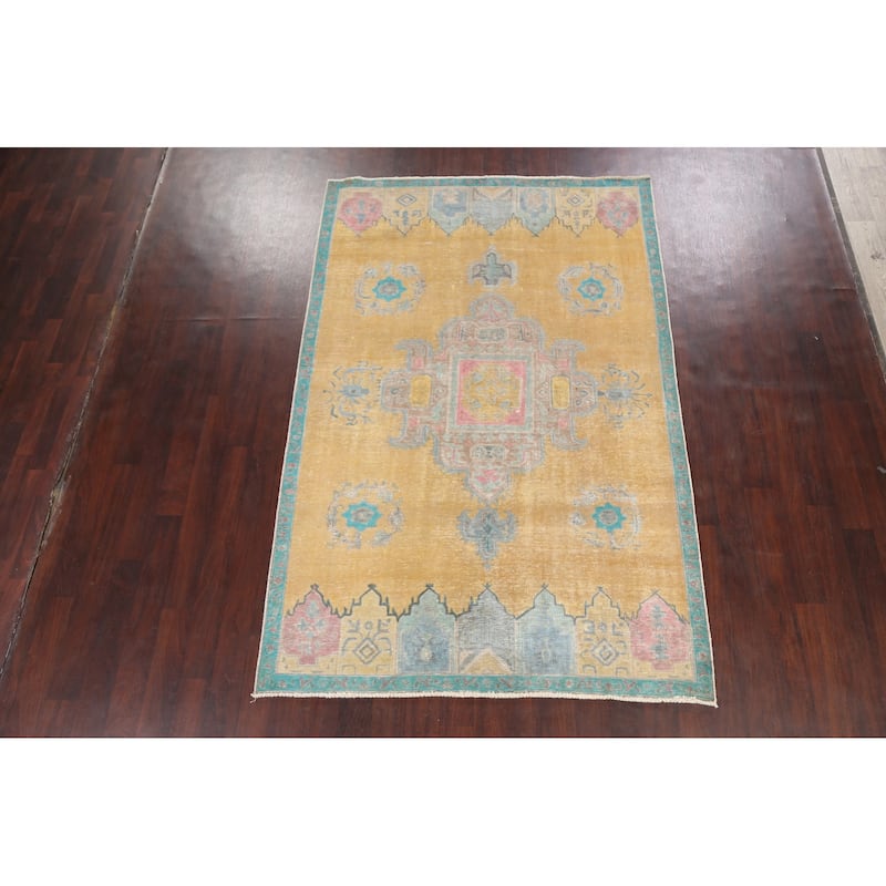 Traditional Geometric Tabriz Persian Area Rug Handmade Wool Carpet - 5'9" x 8'10"