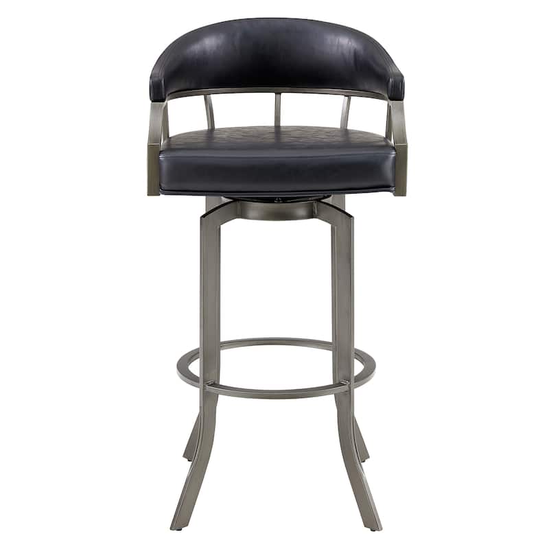 Pharaoh Upholstered Bar or Counter Height Swivel Barstool