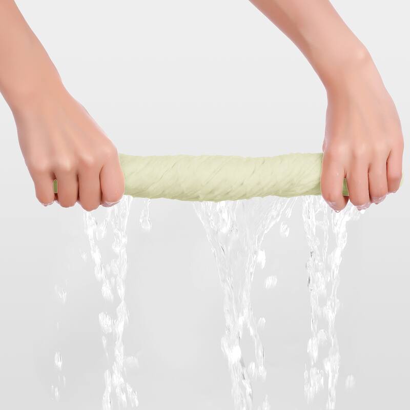 Solid Striped Hand Towels 14" x 28", 100% Cotton Soft Absorbent Towel Sets for Bathroom, Hotel