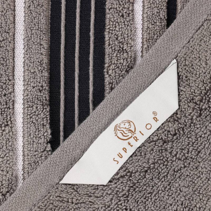 Superior Sadie Zero Twist Cotton Solid and Floral Hand Towel Set of 6