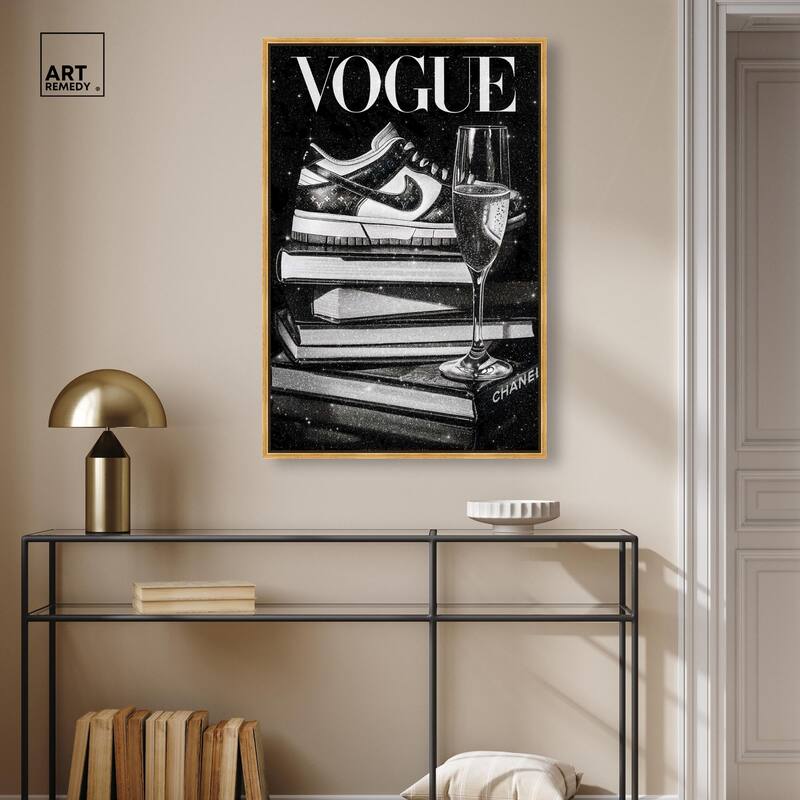 Sneaker Glitz and Glam Cover Canvas by Art Remedy
