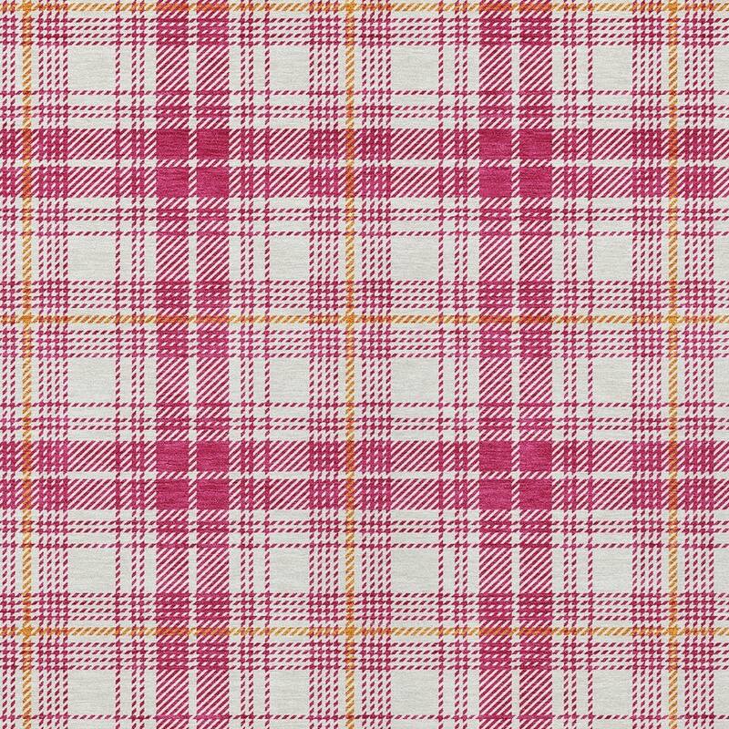 HomeRoots Plaid Transitional Rectangle Outdoor Rug