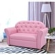 preview thumbnail 1 of 10, Costway Kids Sofa Princess Armrest Chair Lounge Couch Children Toddler Pink