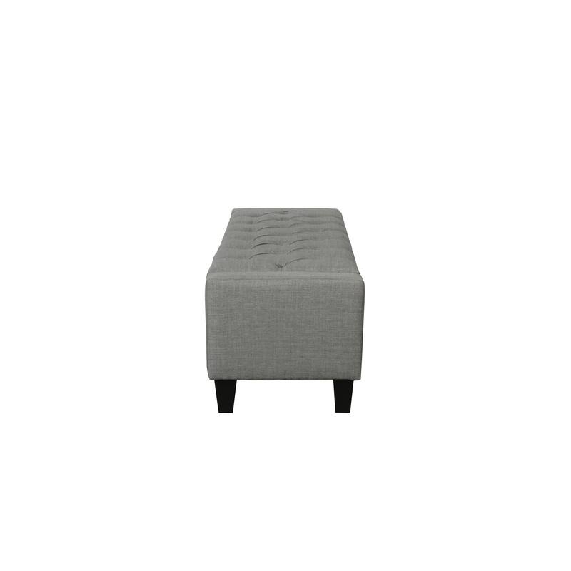 Porthos Home Wren Fabric Button Tufted Storage Bench