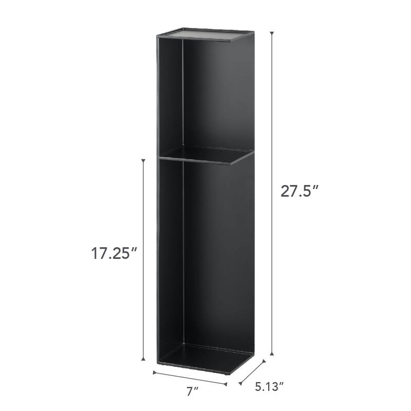 Yamazaki Home Bathroom Organizer, Steel - L 6.69 x W 5.12 x H 27.76 inches