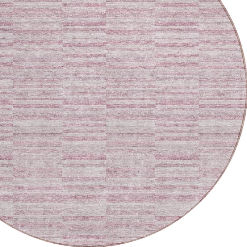 HomeRoots Striped Transitional Rectangle Outdoor Rug