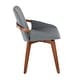 preview thumbnail 49 of 52, Carson Carrington Pugo Mid-Century Modern Chair Walnut Finish