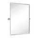 preview thumbnail 58 of 126, TEHOME Woodvale Rectangle Vertical Metal Wall Mirrors 40" x 30" - Brushed Nickel