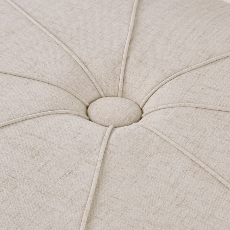 Madison Park Aberdeen Upholstered Tufted Oval Oversized Ottoman