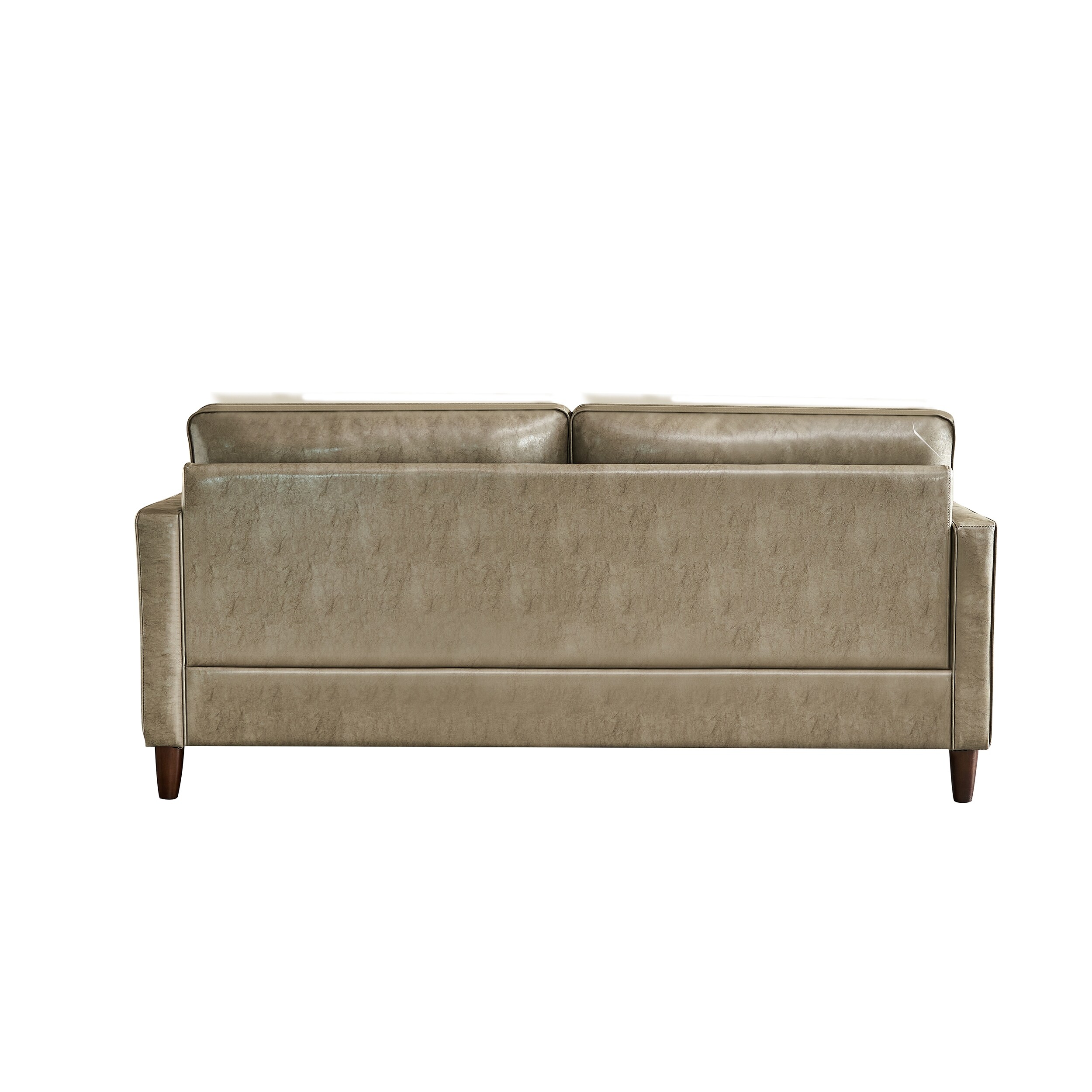 Modern Mid-Century Vegan Leather Loveseat Sofa - 75