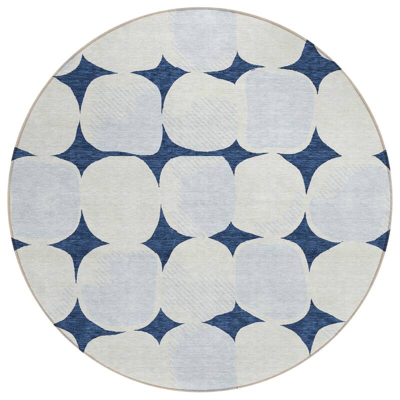 HomeRoots Abstract Transitional Rectangle Outdoor Rug