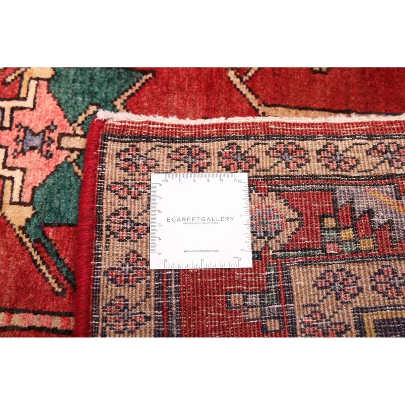 ECARPETGALLERY Hand-knotted Konya Anatolian Red Wool Rug - 3'7 x 10'9