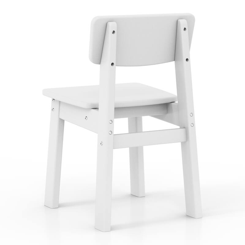 Polytrends Modern Mini Kids Outdoor Dining Chair (Set of 2)