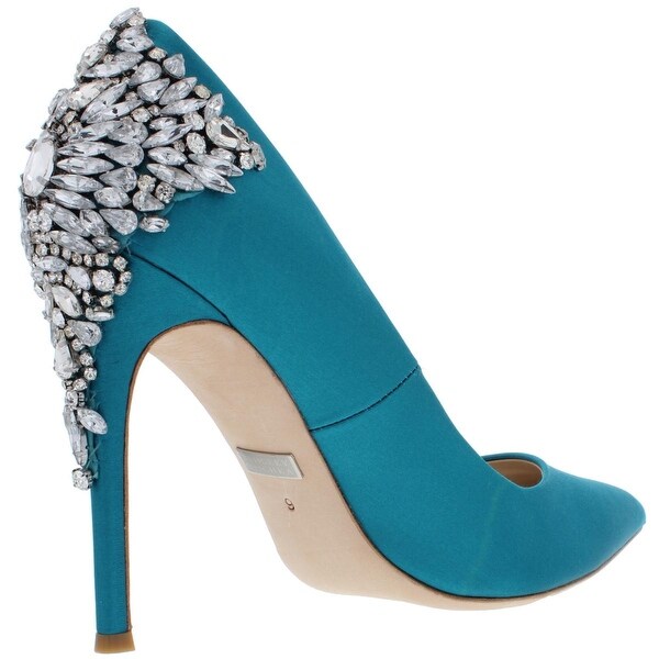 badgley mischka teal shoes